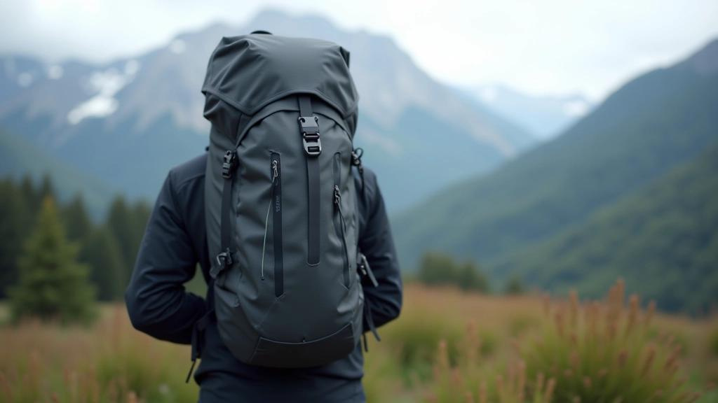 Ridge Alpine 60L Hiking Backpack in Graphite color